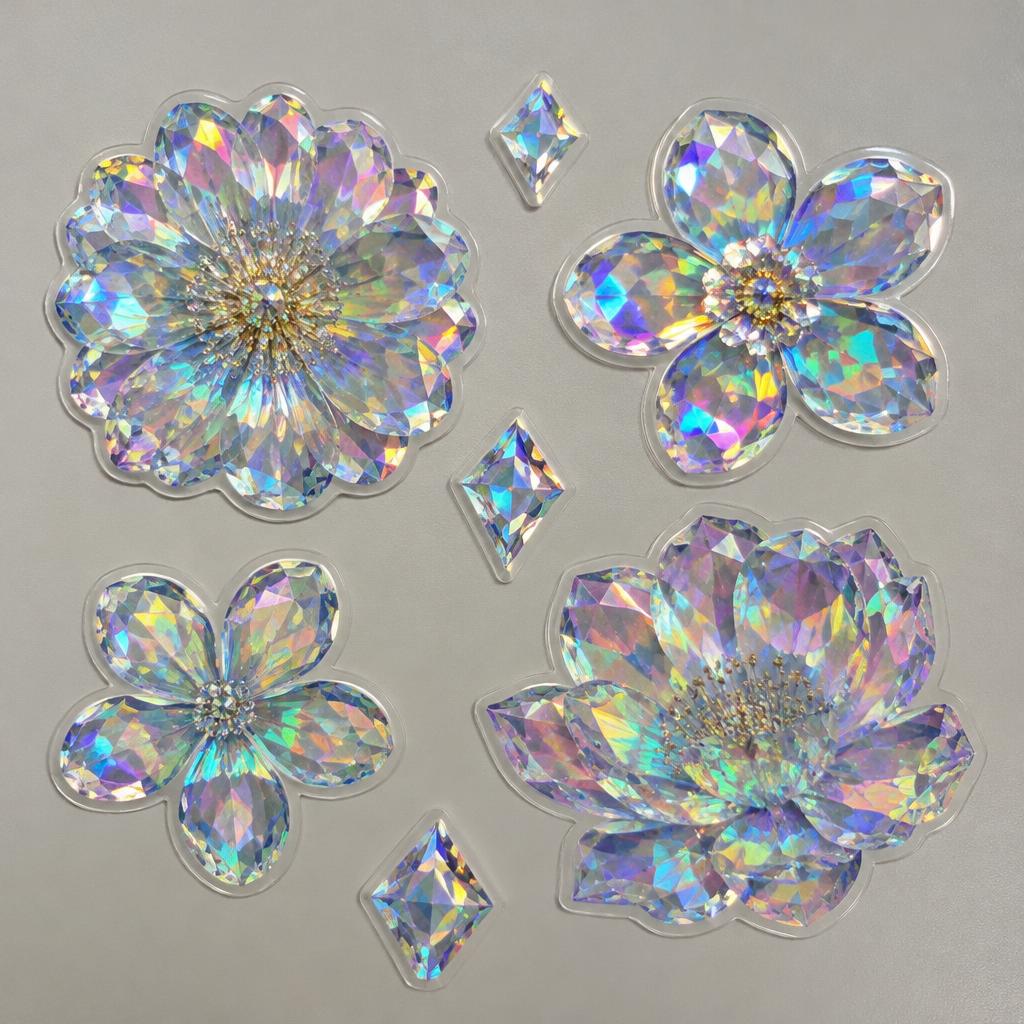 Crystal Holographic Stickers